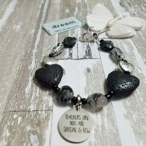 Handmade, charm bracelet for Teacher!  (3 for $15)